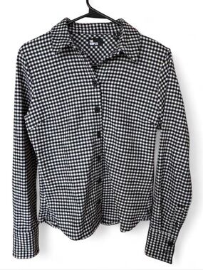 The Kooples Black & White Houndstooth Shirt Jacket